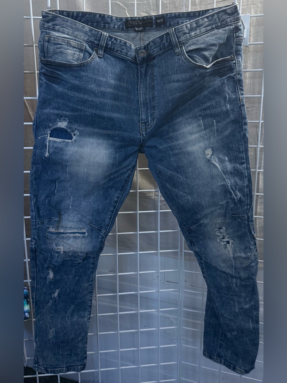 Decibel Distressed Blue Men’s Jeans - Brand: